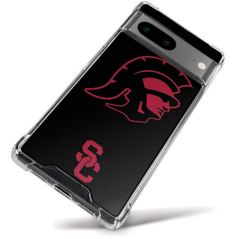 University of Southern California USC Trojan Mascot Google Pixel 8a Clear Case